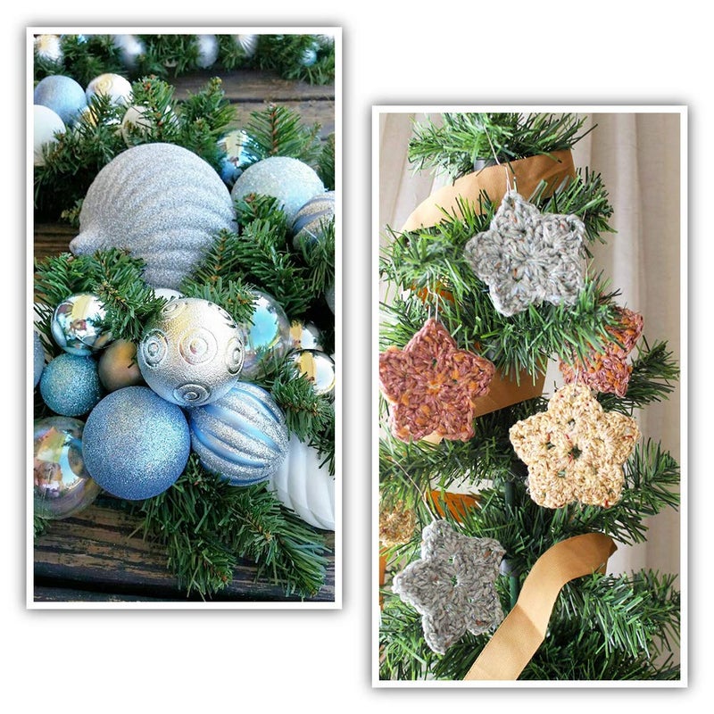 Lvydec 36 Feet Christmas Garland Clearance, 2 Strands Artificial Pine Garland Soft Greenery Garland for Holiday Wedding Party Decoration, Outdoor/Indoor Use - Image 4